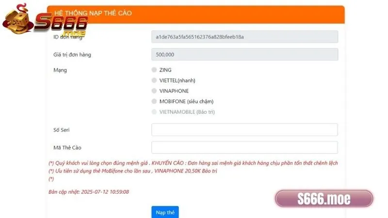 Lưu ý quan trọng cần nắm khi giao dịch tại S666