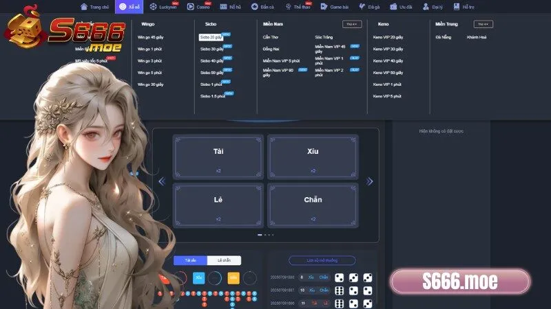 Xổ số S666 quay nhanh trúng lớn